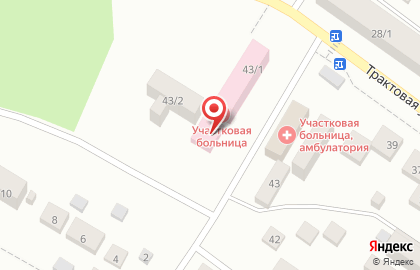 Больница Скорая медицинская помощь на Трактовой улице на карте