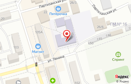 Участковая избирательная комиссия №153 на улице Ленина на карте