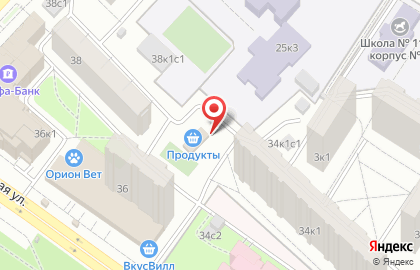 Киоск быстрого питания на Митинской улице на карте