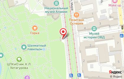Киоск по продаже напитков во Владикавказе на карте