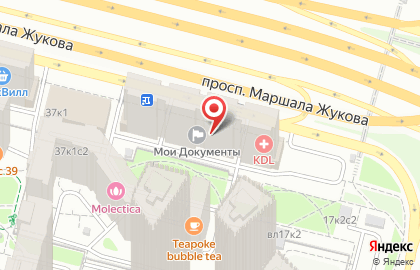 Салон красоты Divine на проспекте Маршала Жукова на карте