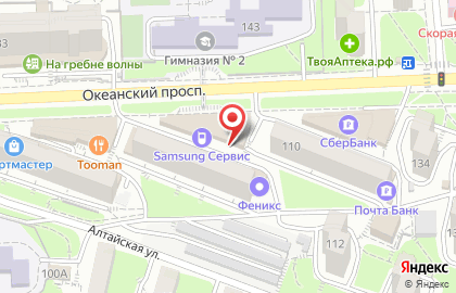 Фирменный магазин Samsung в Первореченском районе на карте