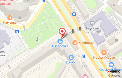 Супермаркет Гроздь на улице Тельмана, 6 в Энгельсе на карте