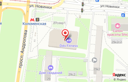 Фитнес-клуб DDX Fitness на проспекте Андропова на карте