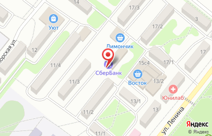 СберБанк на улице Ленина в Артёме на карте