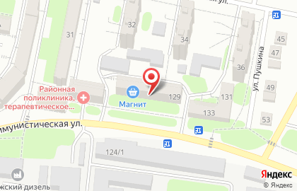Буфет на Коммунистической улице на карте