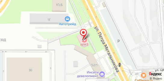 Клиника высоких технологий WMT на улице Петра Метальникова на карте
