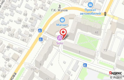 Караоке-клуб Solo на улице Ефремова на карте