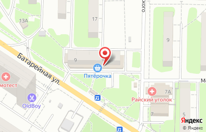 Банкомат СберБанк на Московской улице в Лобне на карте