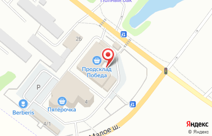 Магазин хлебобулочных изделий на Малом шоссе на карте