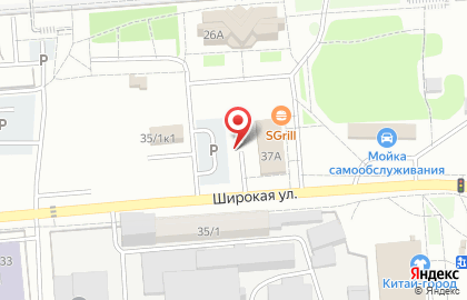Киоск по продаже фруктов и овощей, Ленинский район на Широкой улице на карте