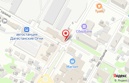 Салон сотовой связи МегаФон в Дагестанских Огнях на карте