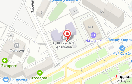 Детская школа искусств им. А.А. Алябьева в Москве на карте