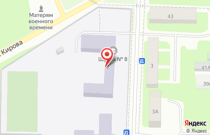 Средняя Общеобразовательная Школа # 8 на улице Строителей на карте