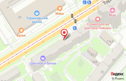 Библиотека №1 на Торжковской улице на карте