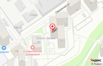 Альфа-прокат на Овражной улице на карте