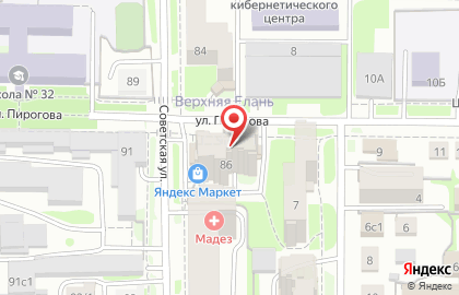 Парикмахерская Камея на Советской улице на карте