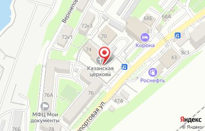 Храм Казанской иконы Божией Матери в Фрунзенском районе на карте