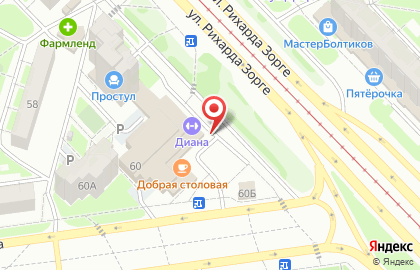 Центр организации техосмотра и страхования АвтоДок на улице Рихарда Зорге на карте