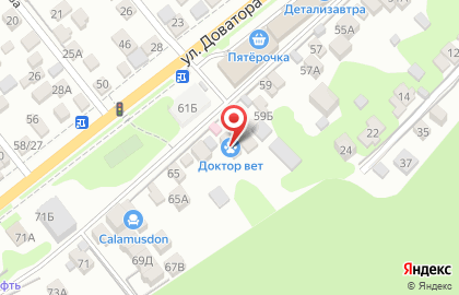 Ветеринарная клиника Доктор Вет в Ростове-на-Дону на карте