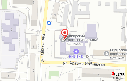 Сибирский профессиональный колледж в Омске на карте
