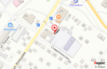 Пирожковая на Ставропольской улице на карте