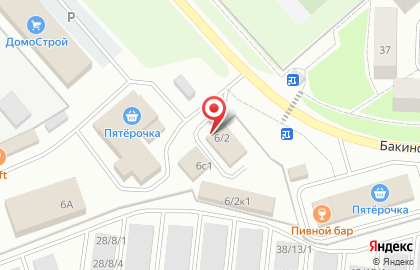 Автоцентр на Бакинской улице на карте