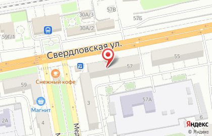 Салон оптики Давыдов-оптика на Свердловской улице на карте