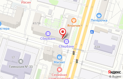 Банкомат СберБанк на улице Симонова на карте