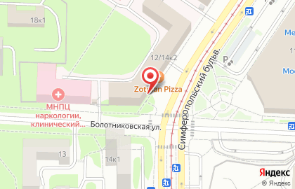Магазин суши Суши wok на Симферопольском бульваре на карте