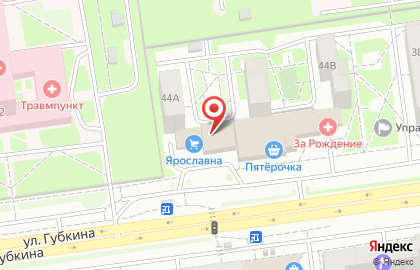 Магазин отделочных и строительных материалов Ярославна на улице Губкина на карте