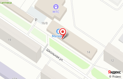 Магазин Цветочный рай на Школьной улице на карте