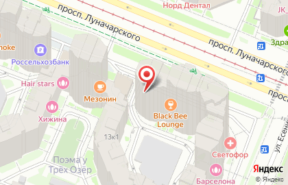 Магазин входных и межкомнатных дверей Двери Нева на проспекте Луначарского на карте