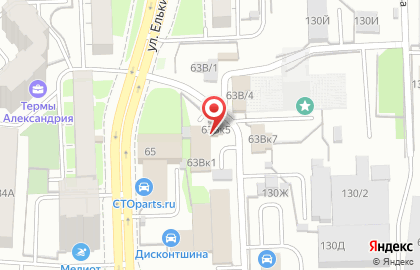 Служба заказа легкового транспорта Столица на улице Елькина на карте