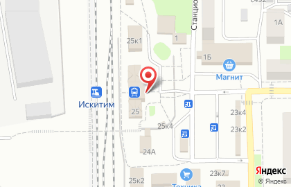 Кафе Железнодорожный вокзал в Новосибирске на карте