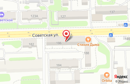 ЦБС, Октябрьский район на Советской улице на карте