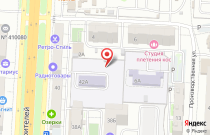Босвис на проспекте Строителей на карте