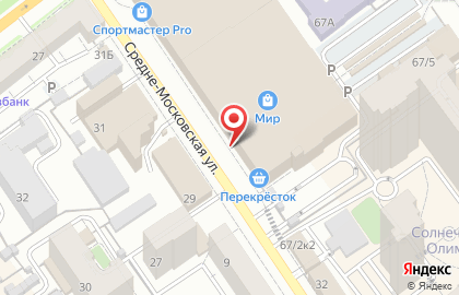 Магазин одежды Blasercafe на Средне-Московской улице на карте