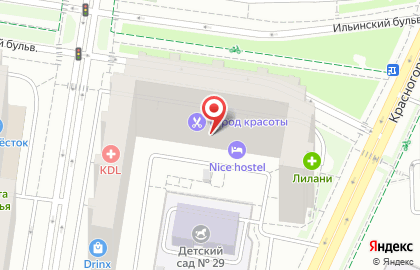 Медицинская лаборатория NovaScreen на Ильинском бульваре в Красногорске на карте