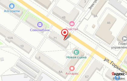Салон камня Город Мастеров на улице Горького на карте