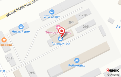 Автокомплекс Автодоктор в Зеленогорске на карте