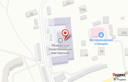 Режевской политехникум на Трудовой улице на карте