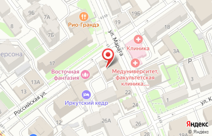 Анюта на улице Марата на карте