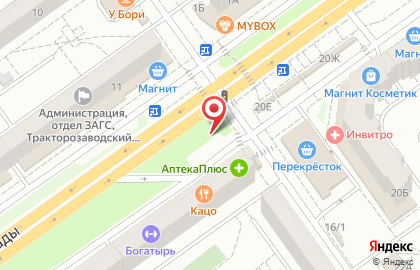 Сеть магазинов полуфабрикатов Ермолино в Тракторозаводском районе на карте