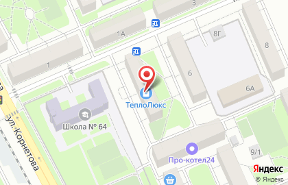 Компания ТеплоЛюкс на Московской улице на карте
