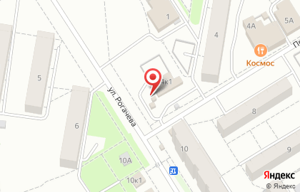 Киоск по продаже печатной продукции на улице Рогачёва на карте