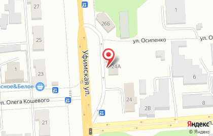 Мясная лавка Рощинский на Уфимской улице на карте