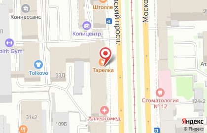 Столовая другого формата Тарелка на Московском проспекте на карте
