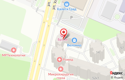 Строящийся жилой дом по ул. Московский микрорайон, 52/3 на карте