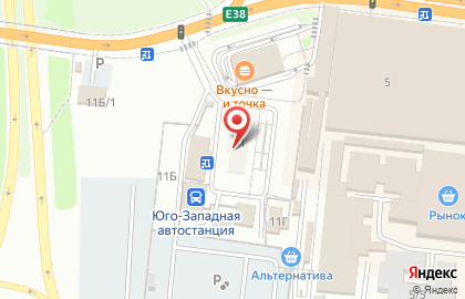 Киоск по продаже очков на карте